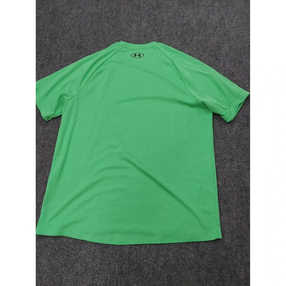 Lot 4 NIKE UNDER ARMOUR Shirt Mens Large Perfomance Logo Short Sleeve Athletic